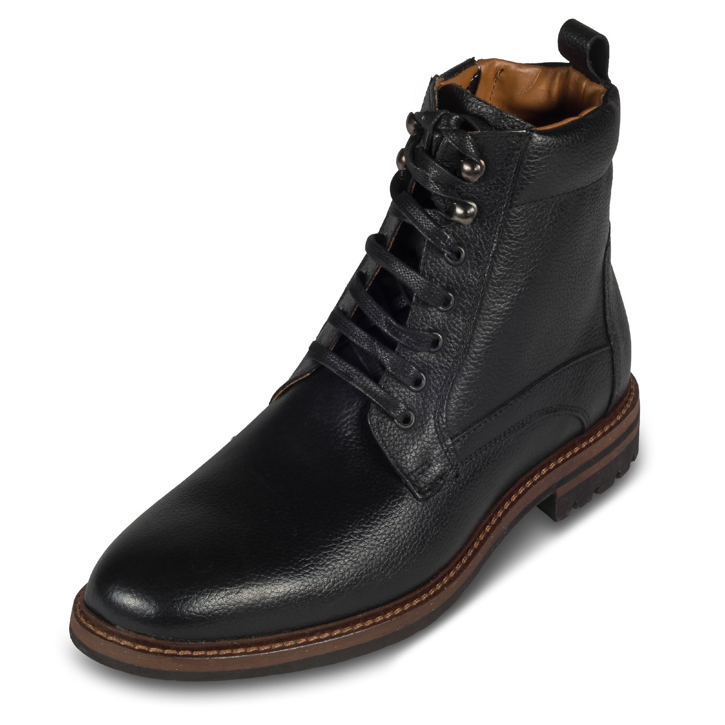 Nicola Benson | Stiefelette Herren schwarz (3136B) - Reißverschluß, Kalbsleder