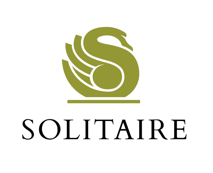 Logo des Herstellers "Solitaire" für Schuhpflegeprodukte
