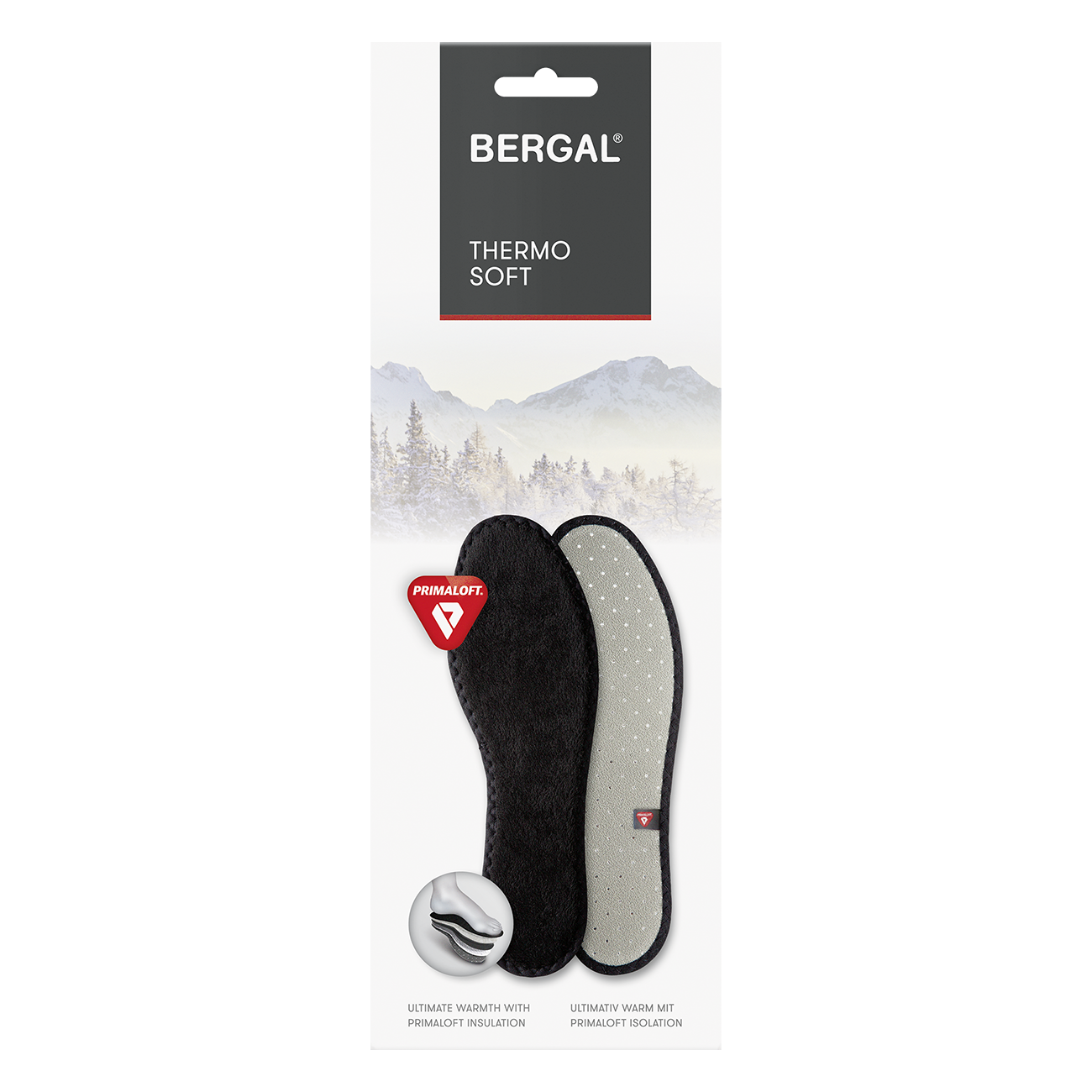 Bergal | Thermo Soft Einlegesohle für Schuhe - mittelstark wärmend (Art. 86605)