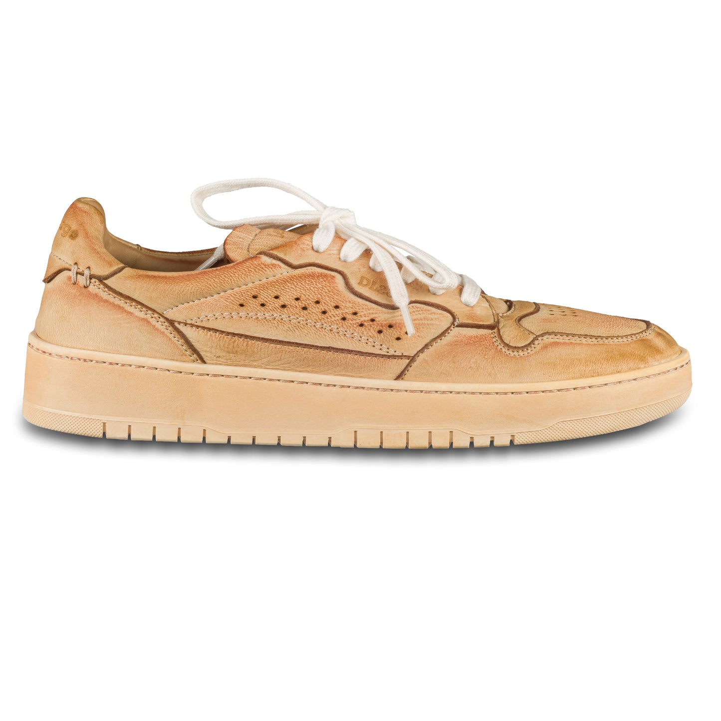 Lemargo Herren Leder Sneaker braun, Modell HB01A Cervo Sughero, Hirschleder, Außenansicht