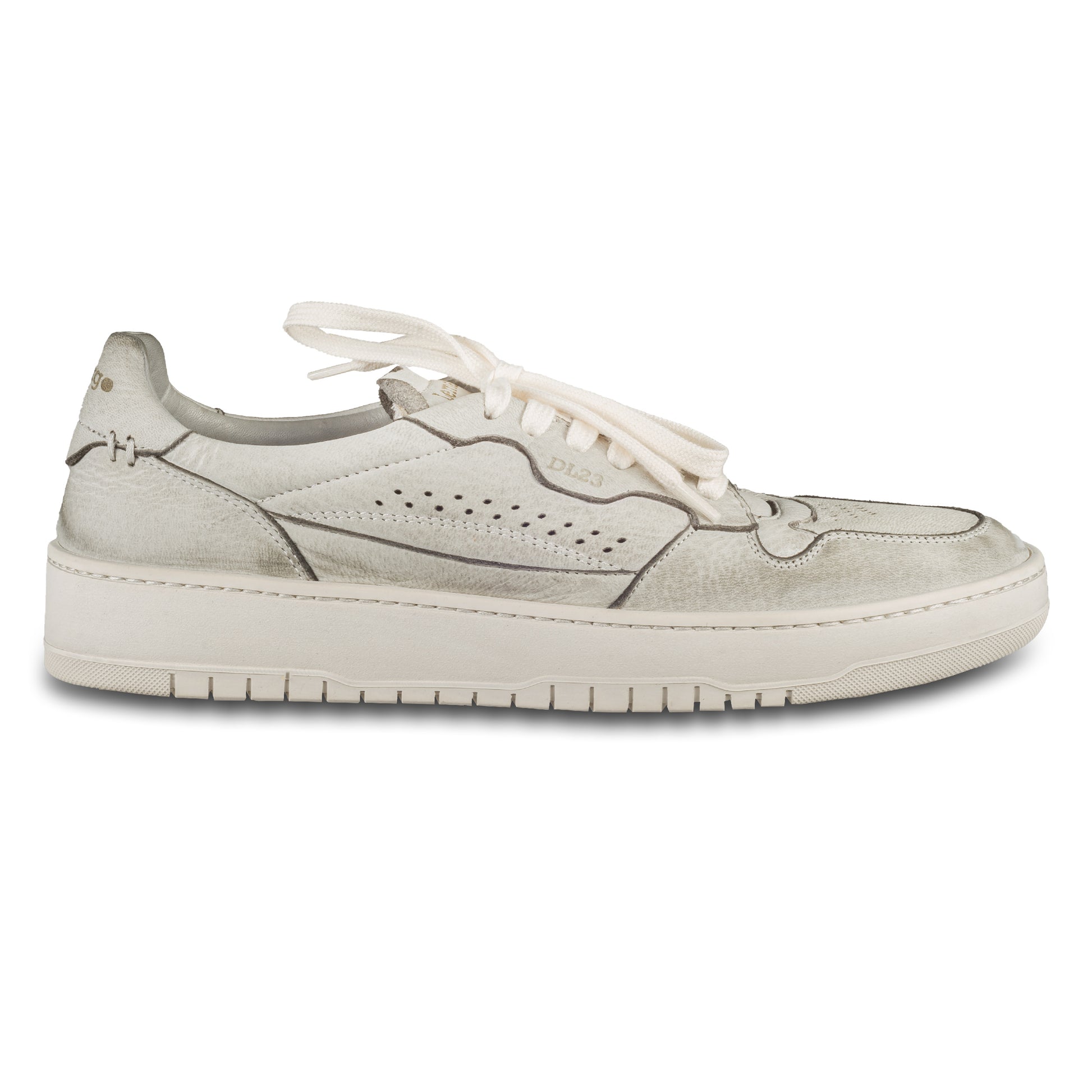 Lemargo Herren Leder Sneaker grau, Modell HB01A Cervo Perla, Hirschleder, Außenansicht