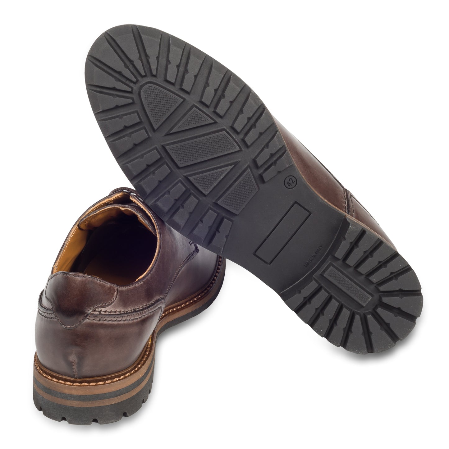 Nicola Benson | Herren Schnür-Halbschuh mit robuster Gummisohle, Kalbsleder, handgefertigt | SALE %