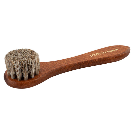 Solitaire Cremebürste / Tiegelbürste Rosshaar hell